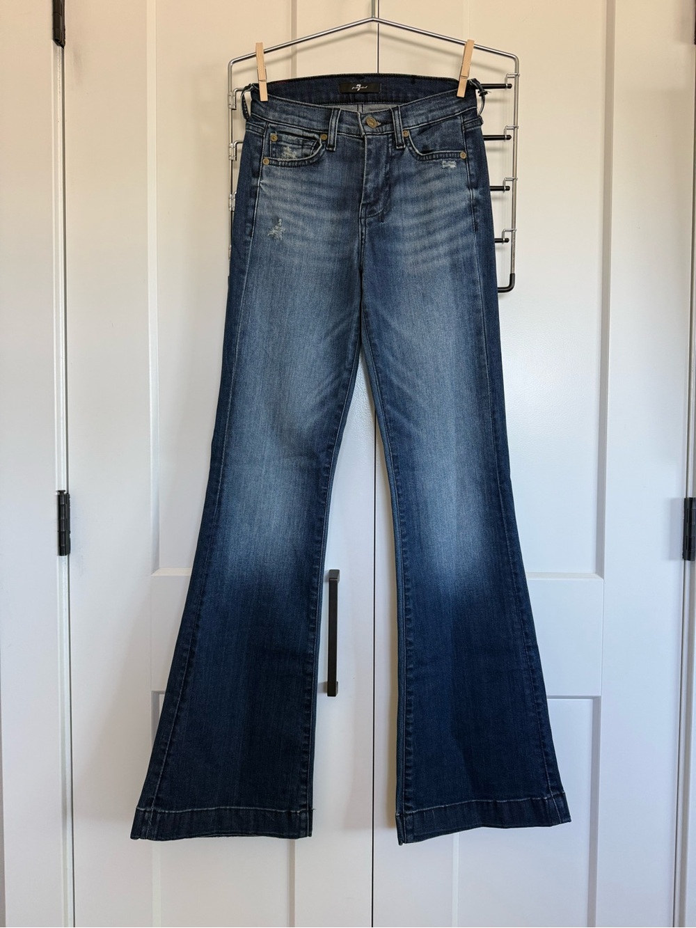 7 For All Mankind Dark Wash Flared Women's Jeans